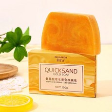 胺基酸抑螨 黃金沐浴皂 潔膚皂 保濕潔面皂, 1個, 黃金皂-1入買5送1
