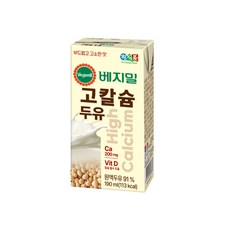 JUNGFD 푸드 베지밀 고칼슘 두유 190mlx16팩x2박스 (32팩), 32개, 190ml