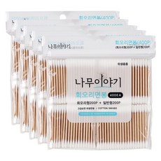 회오리 면봉 400p 5개 세트 bil+483bn, 400