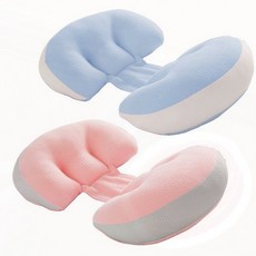 임산부 쿠션 태아 보호 전용 허리 골반 지지 편안 수면 배, yuna  하늘색