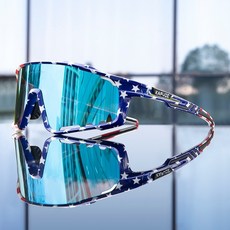 UV400 騎行眼鏡 防風護目 運動太陽眼鏡 偏光墨鏡 公路車登山車釣魚跑步專用 戶外運動, KE-X76-14,炫彩鏡片, 1個