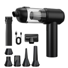 無線車載吸塵器 超強吸力 汽車專用手持小型便攜式 車用吸塵器 無刷電機, 黑色【无刷15000Pa】XJ09 4