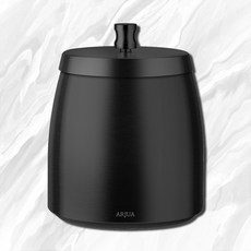 페어홈 냄새차단 스텐리스 프리미엄 담배 재떨이 뚜껑형 가정용 업소용, 1개, 블랙