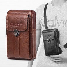 제이콥스타일 천연가죽 루나 멀티백 핸드폰가방 허리 미니 크로스백 남자 폰 가방 등산 벨트 케이스 소가죽 지갑 여행 휴대폰 가방