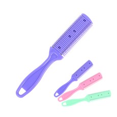틴닝가위 숱가위 레자칼 헤어커터 머리 손질빗칼, 1개