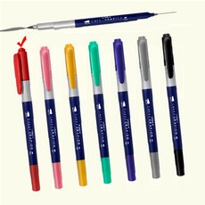 브러쉬 일반닙 빨강 캘리그라피붓펜 붓 똑템, 1개