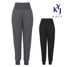 김영주골프 여성 겨울 양기모 슬림 하이웨스트 밴딩 조거팬츠 KNWLSL55_P349076409 436054