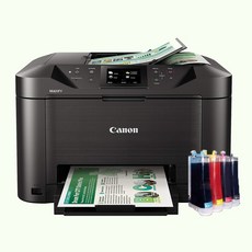 CANON MAXIFY MB5170 傳真多功能印表機 《改連續供墨》, ① MB5170含供墨+廢墨裝置★含發票,❻ 無需加購墨水