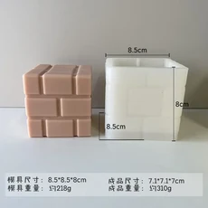 타워 실리콘 몰드 양초 비누 석고 장식 홈 에폭시 수지, 01 B