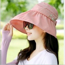 접이식 여름 썬캡 챙넓은 모자 자외선 차단 여성 chr+6648kv