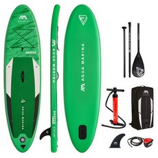 台灣黑熊 AquaMarina Breeze 輕風號 SUP 立槳 樂划 300x76x12cm 含槳、背袋、腳繩