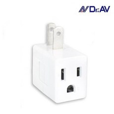 Dr.AV 聖岡 轉向3P轉2P轉接頭 TNT-767F (開口朝下), 1個