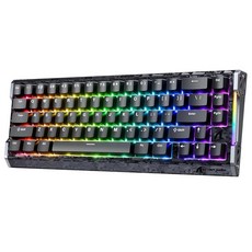 ATTACK SHARK MAMBASNAKE R68 HE 60% 마그네틱 스위치 유선 게이밍 키보드 8KHz 폴링 속도 0.08ms 대기 시간 0.005mm 조절 가능한 빠른 트, 블랙