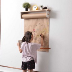 벽걸이 보드 종이롤 메뉴판 크래프트지 카페 식당, 2. 흰색U자형(용지폭45)