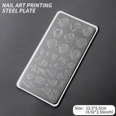 네일 템플릿 1pc 12x6cm 레이스 프렌치 라인 플라워 아트 스탬핑 플레이트 크리스마스 산타 클로스 인쇄 스텐실 매니큐어 도구, 옵션12) TL-Kadou-14, 1개