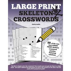 (英文圖書)Large Print Skeleton Crosswords 平裝版, Createspace Independent Pub..., English