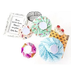 아이스팩 냉찜질주머니(소), 핑크지브라