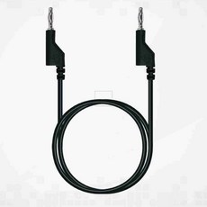 엠비아4 바나나 플러그 잭 케이블 0.5m 블랙 오디오케이블