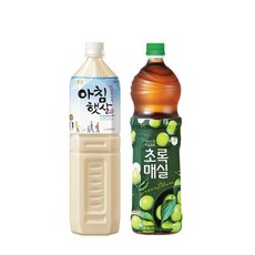 [6+6] 아침햇살 1.5L 6입 + 초록매실 1.5L 6입, 12개