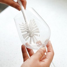 생활공식 다용도 세척 둥근 청소솔, 화이트, 2개