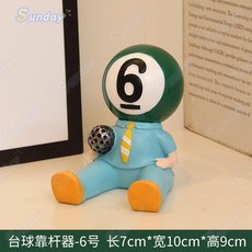 檯球靠杆器擺件，附贈桌球桌配件，可收納球杆, 1個, 檯球手機架（6號）