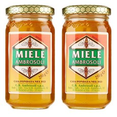 이탈리아 암브로솔리 야생화 멀티 플라워 허니 꿀, 250g, 2개