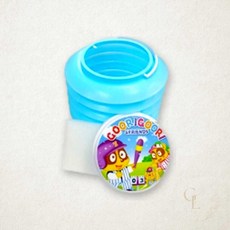 단아미 자바라 물통 파랑색 미술용 접이식 물통 세트 10개입