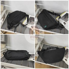 日系大容量斜背包 防潑水包, 黑色