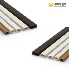 쫄대 몰딩 PVC 사각몰드 1호 1m 대한몰드 전선보호, 미색, 1개