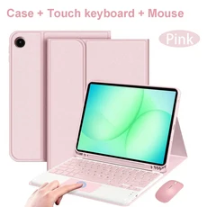 갤럭시 탭 A11 플러스 11인치용 케이스 탈착식 블루투스 키보드 커버 SM-X230/235/236B/310/315용, 01 Tab A11 Plus 11inch, 05 English keyboard, 11 Pink D