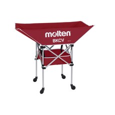 molten 球車 運動球置物架，適用於籃球、排球、足球, 1個, 紅色