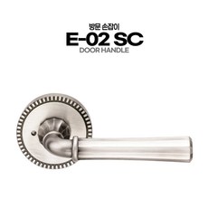 방문손잡이 스텐레스 부식방지 국내생산 문고리 교체 S-01SS 엔틱손잡이 골드손잡이, 09.E-02 SC, 1개