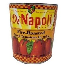 디나폴리 불에 구운 다이스 토마토 주스 102온스 캔 DiNapoli Fire Roasted Diced Tomatoes in Juice 102 oz Can, 946ml