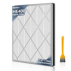 Midiex 4팩 HE400 HE401 교체용 필터 상어 공기 청정기 4 모델 HE400 HE401 HE402 HE405 UA415 3단계 여과 필터 H13 트루 헤파 #H, Grey-1P