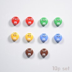 봉봉샵 캐릭터M 냉장고 현관문 인테리어 자석 마그네틱, 캐릭터M 10p