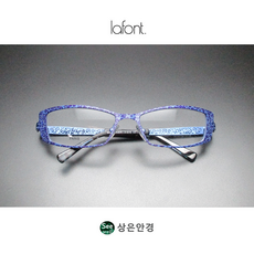 라퐁 MAYFAIR 378 블루 51 사이즈 여성 라운드 스퀘어 메탈 안경