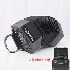 육각 콘서티나 베이스 손풍금 주홍색 탱고 원목색 취미 입문용, 1개, 블랙-1 30키 비동기화+지그, 기본 모델명/품번