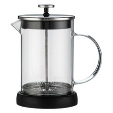 가정용 캠핑용 프렌치프레스 홈카페 커피프레스 고보로실리케이트 유리 프렌치 프레스 커피포트 우유 거품기 차 브루어 필터 네트워크 포트 레스토랑 커피 장비, 3)스테인리스 뚜껑 프렌치 프레스800ml