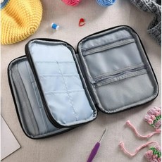 비엘스키 뜨게 바늘 케이스 휴대용 크로셰 여행 정리함 보관 가방, 1개, 뜨개질케이스 BL09835