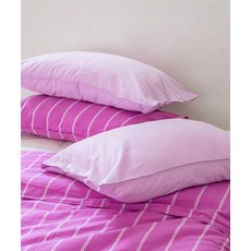 OGGITT 코튼 솔리드 베개커버 라벤더 267645, 50x70