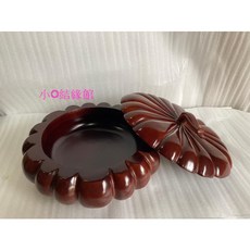 小o結緣館 仿古家具 瓜形糖果盒 鑰匙盒 27X27X16, 1個