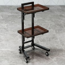 미용 헤어샵 컬러 작업대 미용실트레이 츄레이 실버 마지렐 크림 자연갈색 트리트먼트, 방염크림-갈색 아크릴 카트, 1개, 1L