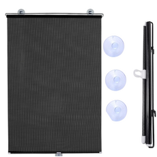 캐터스 접착식 창문 햇빛차단 롤스크린 차량용 블라인드 가림막 가리개 1+1