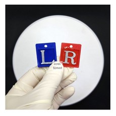 (SKM) 납마킹 / 엑스레이 필름마커 / 엑스레이마킹 (L / R) 30mm x 25mm, 블루[L]1개, 1개