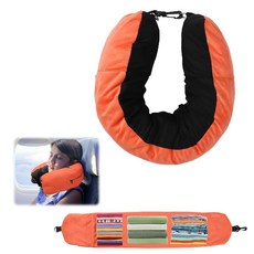 여행용 베개 옷 안에 넣을 수 있는 18.5 x 80cm(7.3 x 31.5x2.54cm) 부드럽고 채울 수 있는 여행용 베개 플러시 쿨 아이스 실크 소재 변형 가능한 목 베개, 여행용 베개 옷 안에 넣을 수 있는 18.5 x 80c