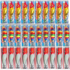 낚시맨 왕눈이에기 문어에기 혼합 세트 30p, 1세트, 100g, 고추장금비+색동+고추장 1세트, 100g, 고추장금비+색동+고추장
