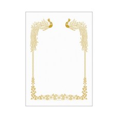 (1개입) 금박상장용지 로얄 160g A4 우진 G15 100매, 본상품