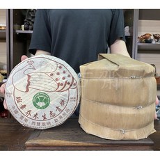 御古齋 班章喬木生態貢餅 孔雀 七子餅茶 2008年 普洱茶 生茶 357克, 七子一桶
