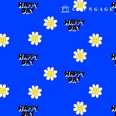 방수천 라미네이트원단 TPU 방수원단 20수 체크 꽃무늬 플라워 147종, 139) 해피데이, 1개