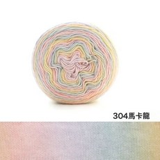如意鳥 雲妝綺夢長段染紗線 150g 手工編織毛線, 304馬克龍, 1個